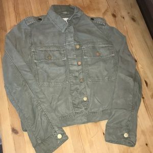 S Women’s Green Denim Jacket